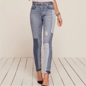 Reformation Skinny Patch Jeans Torres Size 24